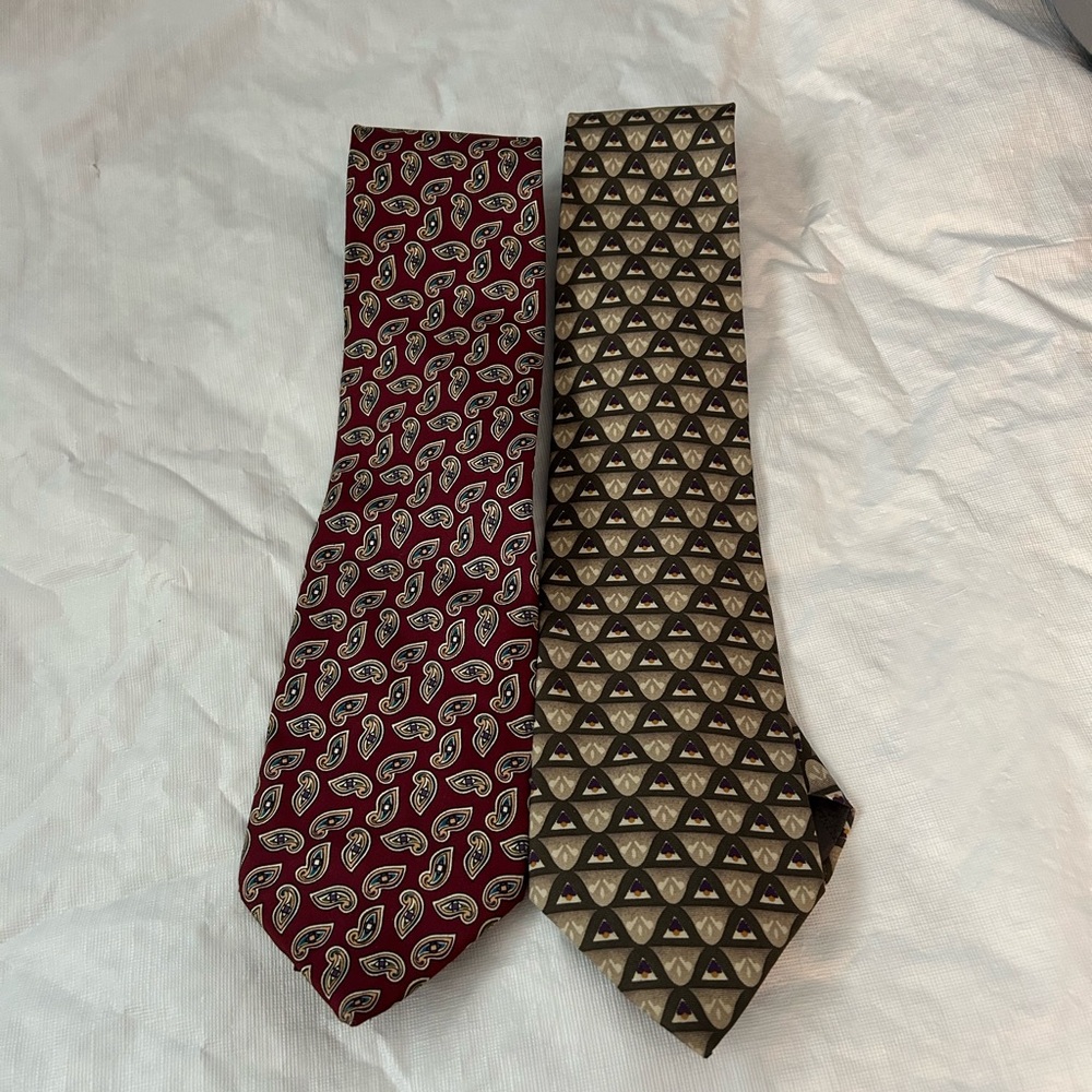 Pierre Balmain and Christian Dior ties